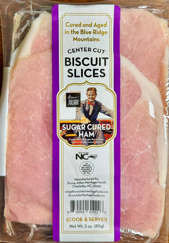 Sugar Cured Ham, Biscuit Slices
